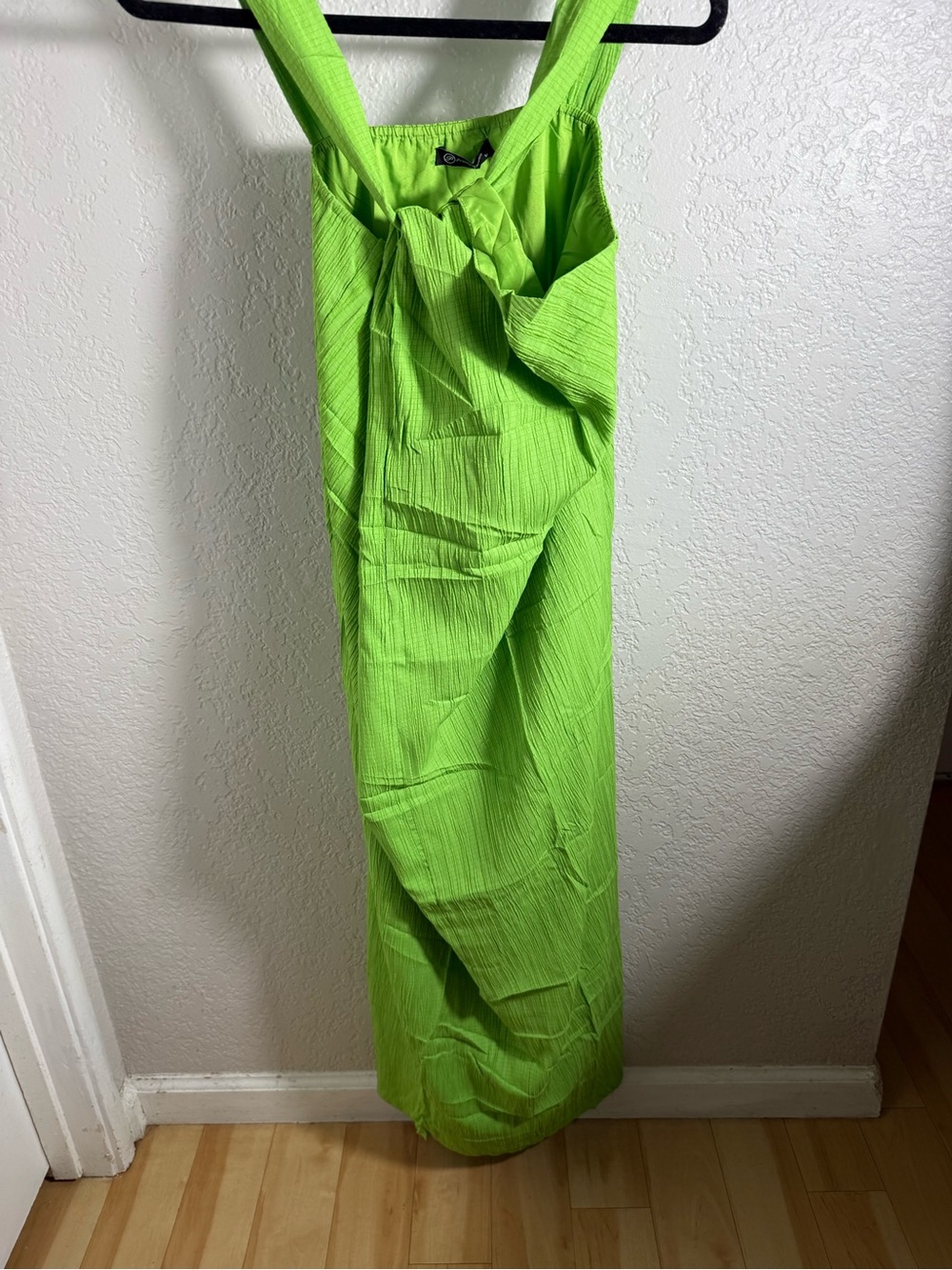 Bright Lime Green Women's Swim Cover-Up Maxi Dress